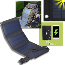 Carica l&#39;immagine nel visualizzatore di Gallery, Pannello solare portatile con 2 porte usb - Ozerty
