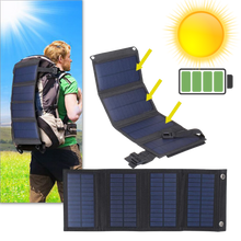 Carica l&#39;immagine nel visualizzatore di Gallery, Pannello solare portatile con 2 porte usb - Ozerty
