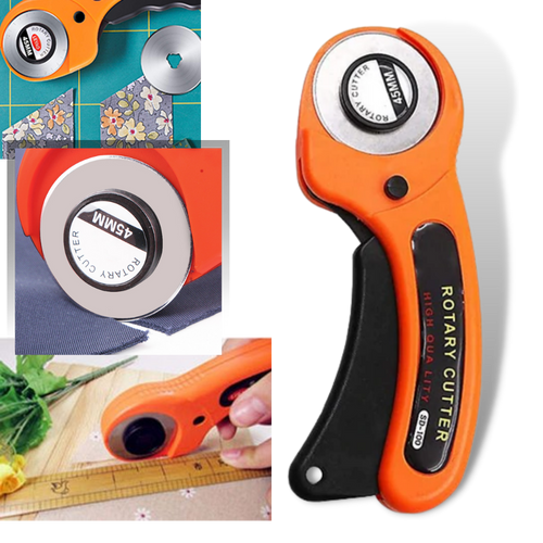 Taglierina a rullo per tessuti con cinque lame da 45 mm - Ozerty