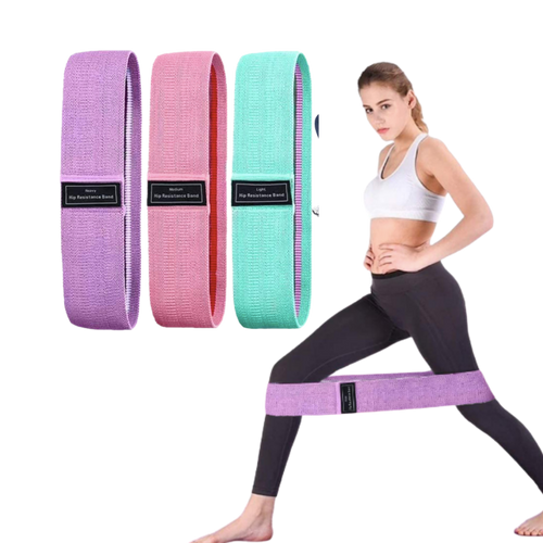 Set di 3 pezzi di bande elastiche di resistenza - Ozerty