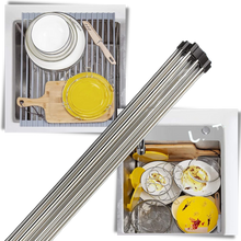 Carica l&#39;immagine nel visualizzatore di Gallery, Scolapiatti in acciaio inossidabile arrotolabile per piatti e alimenti - Ozerty
