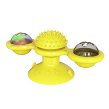 Carica l&#39;immagine nel visualizzatore di Gallery, Giocattolo per gatti con mulino a vento rotante e spazzola
