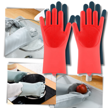 Carica l&#39;immagine nel visualizzatore di Gallery, Guanti di lavaggio multiuso in silicone - Ozerty

