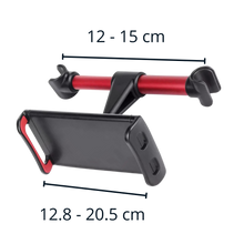 Carica l&#39;immagine nel visualizzatore di Gallery, Supporto per tablet e telefono sul sedile posteriore dell&#39;auto - Ozerty
