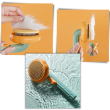 Carica l&#39;immagine nel visualizzatore di Gallery, Spazzola per animali autopulente a forma di zucca - Ozerty
