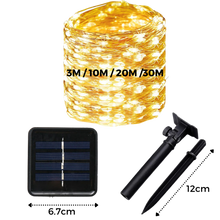Carica l&#39;immagine nel visualizzatore di Gallery, Luce di stringa solare a LED - Ozerty
