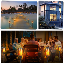 Carica l&#39;immagine nel visualizzatore di Gallery, Torcia luminosa solare a LED con fiamma tremolante - Ozerty
