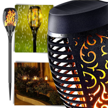 Carica l&#39;immagine nel visualizzatore di Gallery, Torcia luminosa solare a LED con fiamma tremolante - Ozerty
