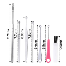 Carica l&#39;immagine nel visualizzatore di Gallery, Set di strumenti per la pulizia del cerume in acciaio inossidabile - Ozerty
