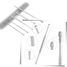 Carica l&#39;immagine nel visualizzatore di Gallery, Set di strumenti per la pulizia del cerume in acciaio inossidabile
