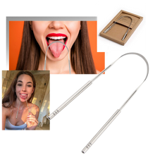 Carica l&#39;immagine nel visualizzatore di Gallery, Puliscilingua in acciaio inox - Ozerty
