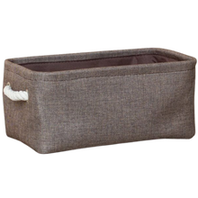 Carica l&#39;immagine nel visualizzatore di Gallery, Elegante cestino di lino con manici in corda
