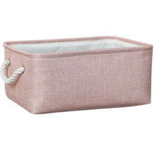 Carica l&#39;immagine nel visualizzatore di Gallery, Elegante cestino di lino con manici in corda - Ozerty
