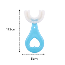 Carica l&#39;immagine nel visualizzatore di Gallery, Spazzolino da denti a forma di U per bambini (confezione da 2) - Ozerty

