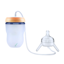 Carica l&#39;immagine nel visualizzatore di Gallery, Biberon per autoalimentazione con valvola anticolica -Arancione - Ozerty
