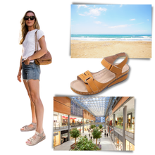 Carica l&#39;immagine nel visualizzatore di Gallery, Sandali ortopedici da donna con supporto all&#39;arco plantare - Ozerty
