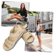 Carica l&#39;immagine nel visualizzatore di Gallery, Sandali ortopedici da donna con supporto all&#39;arco plantare - Ozerty
