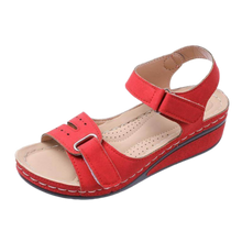 Carica l&#39;immagine nel visualizzatore di Gallery, Sandali ortopedici da donna con supporto all&#39;arco plantare -Rosso/EU35Rosso/EU36Rosso/EU37Rosso/EU38Rosso/EU39Rosso/EU40Rosso/EU41Rosso/EU42Rosso/EU43 - Ozerty
