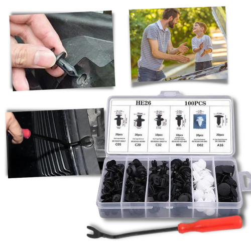 Set di clip per pannello porta auto - Ozerty