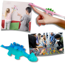 Carica l&#39;immagine nel visualizzatore di Gallery, Dinosauro da dito con fionda appiccicosa - Ozerty
