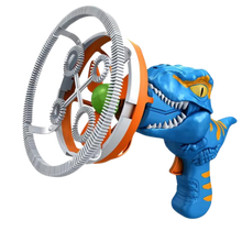 Carica l&#39;immagine nel visualizzatore di Gallery, Macchina per bolle di sapone colorate a forma di dinosauro -Blu - Ozerty
