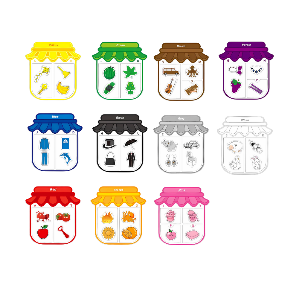 Magneti educativi colorati - Ozerty