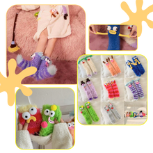 Carica l&#39;immagine nel visualizzatore di Gallery, Calzini divertenti in velluto corallo - Ozerty
