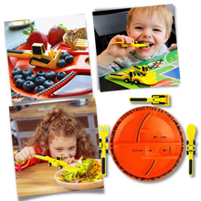 Carica l&#39;immagine nel visualizzatore di Gallery, Set di piatti e utensili per un&#39;alimentazione creativa e costruttiva - Ozerty
