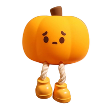 Carica l&#39;immagine nel visualizzatore di Gallery, Deliziosa Lampada Notturna a Forma di Zucca Triste - Ozerty
