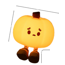 Carica l&#39;immagine nel visualizzatore di Gallery, Deliziosa Lampada Notturna a Forma di Zucca Triste - Ozerty
