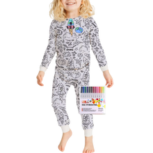 Carica l&#39;immagine nel visualizzatore di Gallery, Pigiama Doodle Dream -Missione nello spazio - Ozerty
