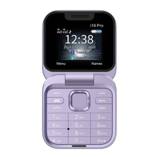 Carica l&#39;immagine nel visualizzatore di Gallery, Telefono cellulare pieghevole Dual Sim piccolo  -I16 Pro/Viola - Ozerty
