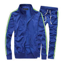 Carica l&#39;immagine nel visualizzatore di Gallery, Tuta da ginnastica dinamica da uomo -Blu/MBlu/LBlu/XLBlu/XXLBlu/3XLBlu/4XLBlu/5XL - Ozerty
