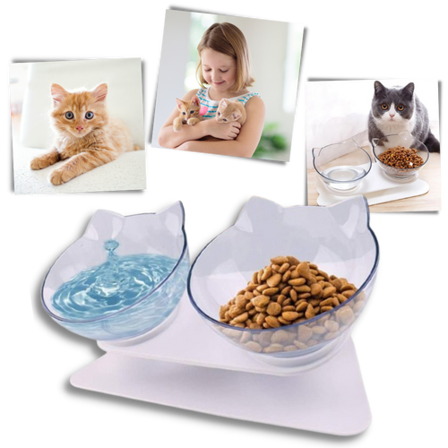 Ciotola comfort rialzata per gatti - Ozerty