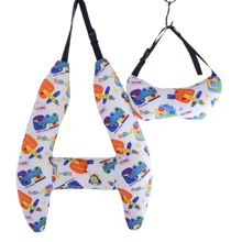 Carica l&#39;immagine nel visualizzatore di Gallery, Cuscino da Viaggio per Collo con Supporto Ergonomico -Auto blu - Ozerty
