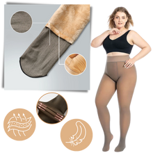 Carica l&#39;immagine nel visualizzatore di Gallery, Collant foderati in pile finto traslucido - Ozerty
