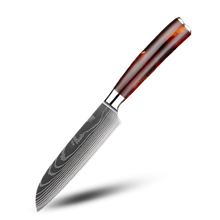 Carica l&#39;immagine nel visualizzatore di Gallery, Coltelli giapponesi della serie Terra di fuoco -Coltello Nakiri 18 cm - Ozerty
