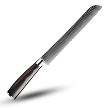 Carica l&#39;immagine nel visualizzatore di Gallery, Coltello giapponese in legno Forest Pakkawood -Pankiri - Coltello da pane 20,5 cm - Ozerty
