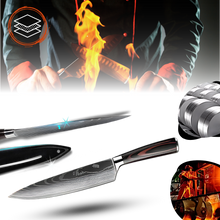 Carica l&#39;immagine nel visualizzatore di Gallery, Coltello giapponese in legno Forest Pakkawood - Ozerty
