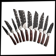 Carica l&#39;immagine nel visualizzatore di Gallery, Coltello giapponese in legno Forest Pakkawood - Ozerty
