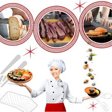 Carica l&#39;immagine nel visualizzatore di Gallery, Coltello giapponese in legno Forest Pakkawood - Ozerty
