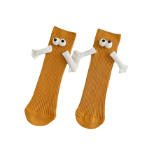 Carica l&#39;immagine nel visualizzatore di Gallery, Divertenti calzini con mani magnetiche -Arancione/Taglia unica - Ozerty
