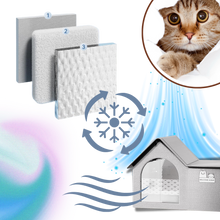 Carica l&#39;immagine nel visualizzatore di Gallery, Cuccia per Gatti Isolata con Rivestimento Termoriflettente - Ozerty
