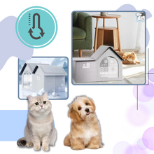 Carica l&#39;immagine nel visualizzatore di Gallery, Cuccia per Gatti Isolata con Rivestimento Termoriflettente - Ozerty
