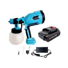 Carica l&#39;immagine nel visualizzatore di Gallery, Pistola a spruzzo per verniciatura a batteria ad alta pressione -Presa di corrente + 1 batteria da 2000 mAh - Ozerty

