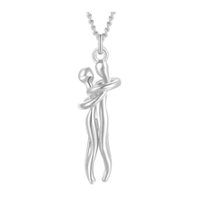 Carica l&#39;immagine nel visualizzatore di Gallery, Collana per coppia Abbraccio d&#39;Amore -Argento - Ozerty
