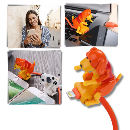 Cavo di ricarica rapida con cane saltellante - Ozerty