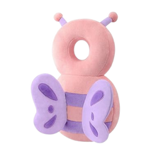 Carica l&#39;immagine nel visualizzatore di Gallery, Protezione per la testa ipoallergenica per neonati - Farfalla rosa - Ozerty
