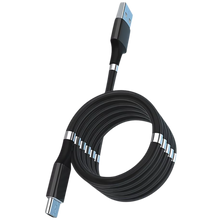 Carica l&#39;immagine nel visualizzatore di Gallery, Cavo USB magnetico flessibile -Nero - Ozerty
