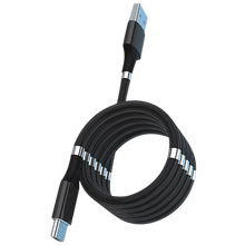 Carica l&#39;immagine nel visualizzatore di Gallery, Cavo USB magnetico flessibile -Nero - Ozerty
